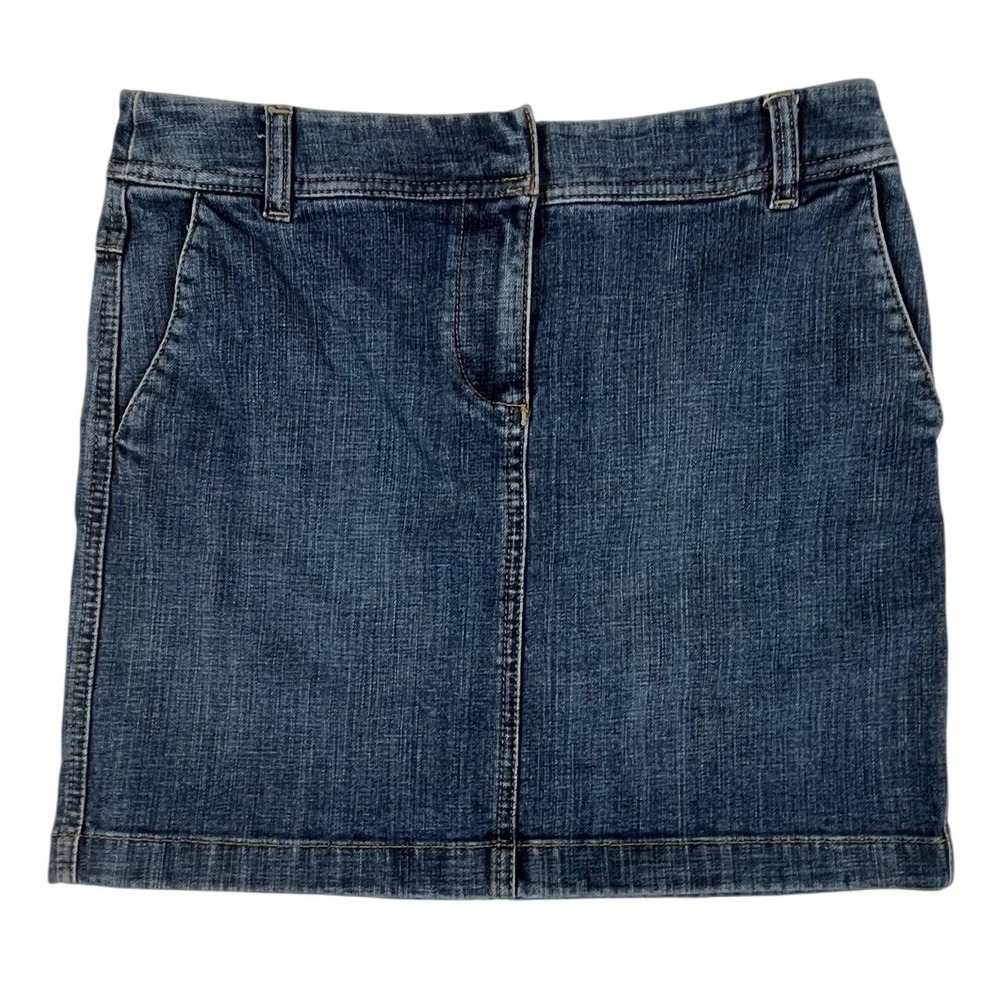 Ann Taylor LOFT Petites Denim Mini Skirt Medium Wash Blue Size 2P